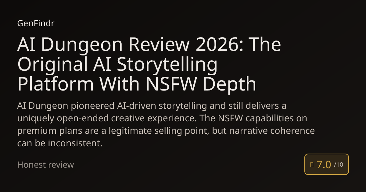 AI Dungeon Review 2026: The Original AI Storytelling Platform With NSFW ...