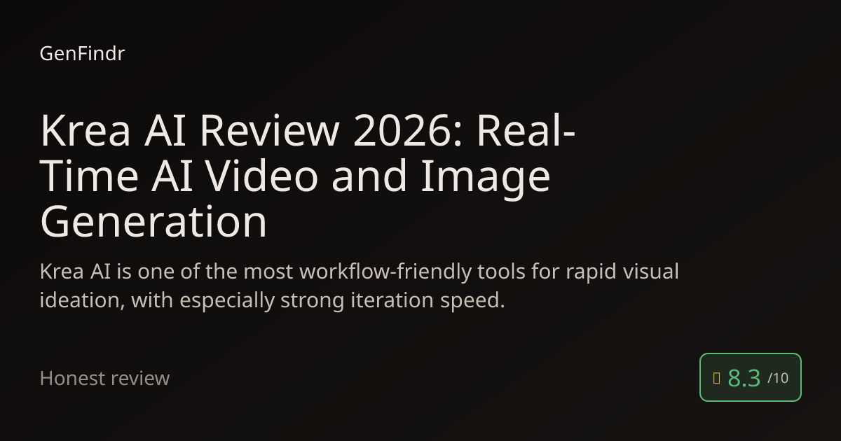 Krea AI Review 2026: Real-Time AI Video and Image Generation | GenFindr