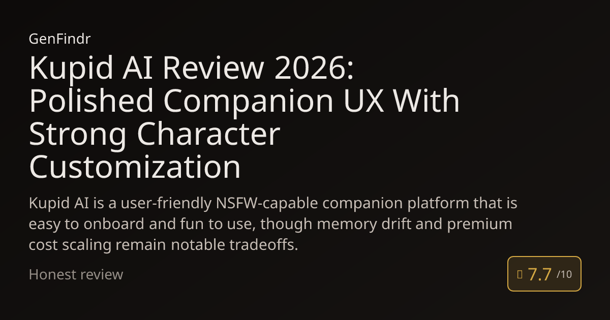 Kupid AI Review 2026: Polished Companion UX With Strong Character ...